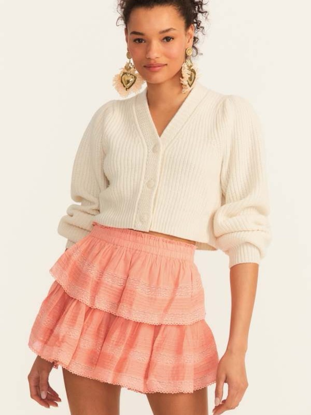 LoveShackFancy Ruffle Mini Skirt - Picture 4 of 9